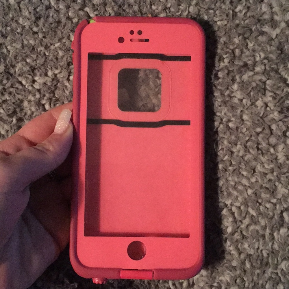pink life proof case